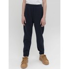 Брюки для девочек, рост 128 см, цвет темно-синий - Фото 3