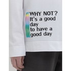 Лонгслив для девочки Pelican, рост 140 см, цвет белый - Фото 2