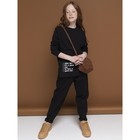 Лонгслив для девочки Pelican, рост 128 см, цвет чёрный - Фото 2