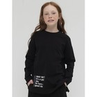 Лонгслив для девочки Pelican, рост 128 см, цвет чёрный - Фото 3