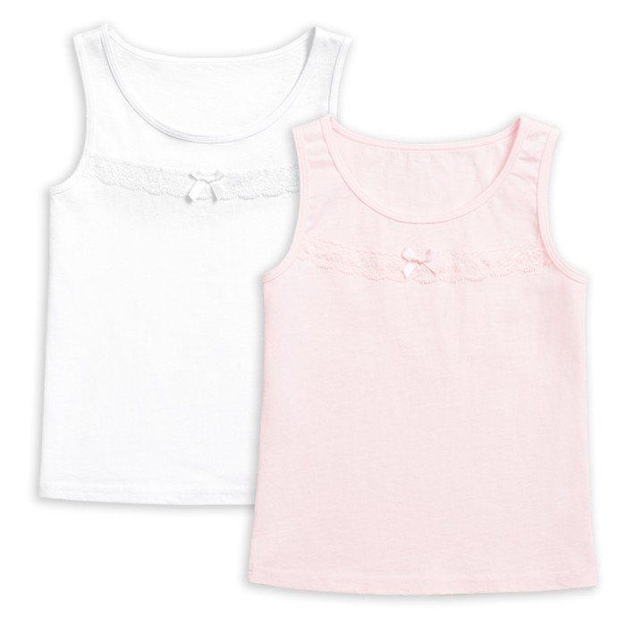 Майка для девочек, рост 104 см, цвет розовый - Фото 1