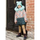 Пальто для девочек, рост 98 см, цвет бежевый - Фото 3