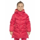 Пальто для девочек, рост 98 см, цвет малиновый - Фото 1