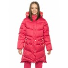 Пальто для девочек, рост 122 см, цвет малиновый - фото 109890797