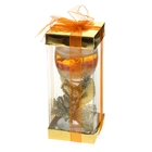 Свеча гелевая "Три цветка", цвет золото - Фото 2