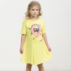 Платье для девочек, рост 92 см, цвет желтый - фото 109890845