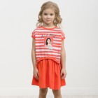 Платье для девочек, рост 92 см, цвет красный - фото 109890848