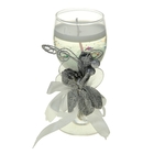 Свеча гелевая "Лепестки", цвет серебро - Фото 1