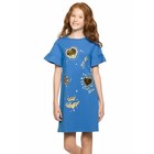 Платье для девочек, рост 116 см, цвет ультрамарин - фото 109890882