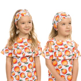 Повязка на голову для девочек, размер  48-51 см, цвет оранжевый Ош