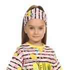 Повязка на голову для девочек, размер  48-51 см, цвет желтый - фото 9750136