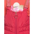 Полукомбинезон для девочек, рост 98 см, цвет малиновый - Фото 5