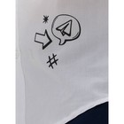 Рубашка для мальчиков с коротким рукавом Pelican, рост 122 см, цвет белый - Фото 3