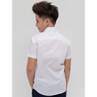 Рубашка для мальчиков с коротким рукавом Pelican, рост 134 см, цвет белый - Фото 4