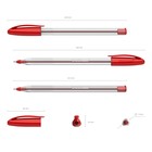 Ручка шариковая ErichKrause U-108 Classic Stick 1.0, Ultra Glide Technology, красная - Фото 2