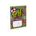 Тетрадь 18 листов в клетку ErichKrause Cool Girl, обложка мелованный картон, блок офсет, белизна 100%, с принтом - фото 23787015