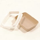 Лоток для кошек без сетки 50.5×39×23 см, бежевый - Фото 6