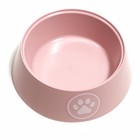 Миска для кошек "Лекси"  0,3 л, 14,5 x 14,5 x 4 см, розовая - Фото 2
