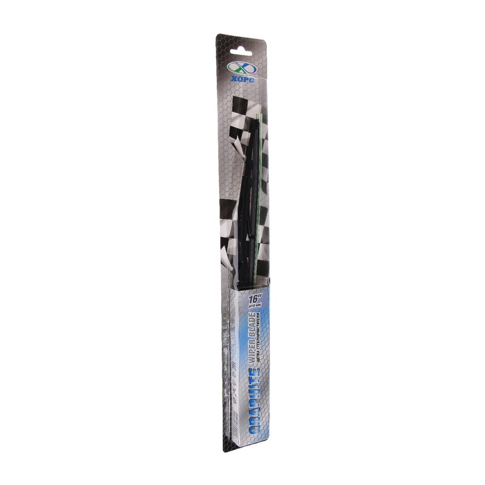 Щетка стеклоочистителя ХОРС WIPER BLADE GRAPHITE 16"/410 мм, каркасная, каучук - Фото 1