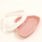 Туалет угловой с рамкой «Лекси», 55.5×41.5×15 см, пластик, розовый - Фото 6