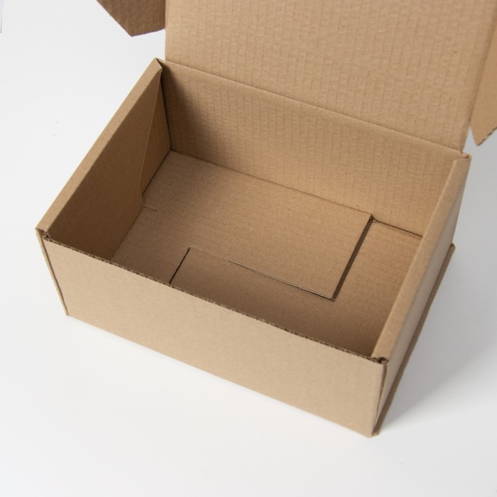 Коробка самосборная, бурая, 22 х 16,5 х 10 см, набор 20 шт