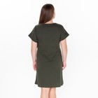 Платье домашнее женское, цвет олива, размер 56 - Фото 5