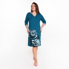 Платье женское, цвет синий, размер 56 - фото 2734199