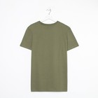 Футболка мужская, хаки, размер 44 (S) 7864987