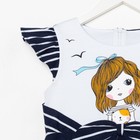 Платье для девочки, цвет темно-синий, рост 110 см - фото 59779033