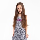 Платье для девочки, цвет серый, рост 92 см - фото 35736067