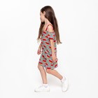 Платье для девочки, цвет белый/черный, рост 104 см - фото 804850455