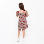 Платье для девочки, цвет белый/черный, рост 104 см - фото 804850456