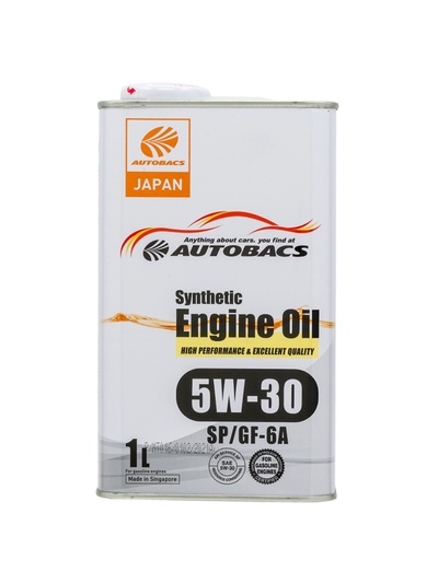 Масло моторное autobacs 5/30 synthetic, синтетическое, SP/GF-6, 1 л, A00032427