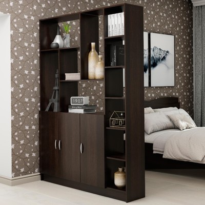 Стеллаж-перегородка для зонирования «Гамма», 1500×2076×330 мм, цвет венге