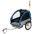 Велоприцеп для перевозки, сине-серый - фото 35045764