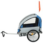 Велоприцеп для перевозки, сине-серый - фото 35045765