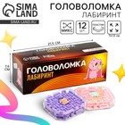Головоломка лабиринт с шариком «Думай головой», МИКС - Фото 1