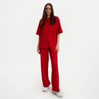 Комплект женский (футболка и брюки) KAFTAN Basic р. 40-42, красный - фото 9751878