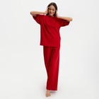 Комплект женский (футболка и брюки) KAFTAN Basic р. 40-42, красный 7677106 - фото 367658 Комплект женский (футболка и брюки) KAFTAN Basic р. 40-42, красный 7677106 - фото 367658