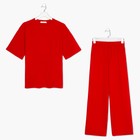 Комплект женский (футболка и брюки) KAFTAN Basic р. 40-42, красный 7677106 - фото 367662 Комплект женский (футболка и брюки) KAFTAN Basic р. 40-42, красный 7677106 - фото 367662