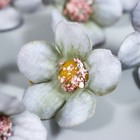 Бутон на ножке для декорирования "Лютик серо-синий" d=2 см 7488776