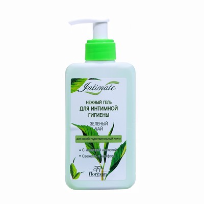 Нежный гель для интимной гигиены Floresan «Зеленый чай» серия «Фруктовая Симфония», 250 мл