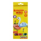 Карандаши 12 цветов Каляка-Маляка "Мультиколор", 3 цвета в грифеле - Фото 2