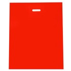 Пакет полиэтиленовый с вырубной ручкой, Красный 50-60 См, 70 мкм - фото 318890992