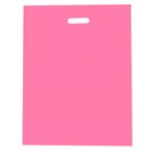 Пакет полиэтиленовый с вырубной ручкой, Розовый 40-50 См, 30 мкм - фото 318890994