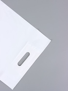 Пакет полиэтиленовый с вырубной ручкой, Белый 30-40 См, 70 мкм (50 шт) - фото 809299027