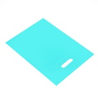 Пакет полиэтиленовый с вырубной ручкой, Бирюзовый 30-40 См, 70 мкм (50 шт) - фото 809299031