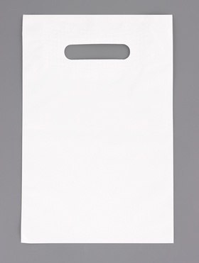 Пакет полиэтиленовый с вырубной ручкой, белый, 20?30 См, 50 мкм. (комплект 50 шт)