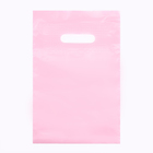 Пакет полиэтиленовый с вырубной ручкой, Розовый 20-30 См, 50 мкм - фото 318891030