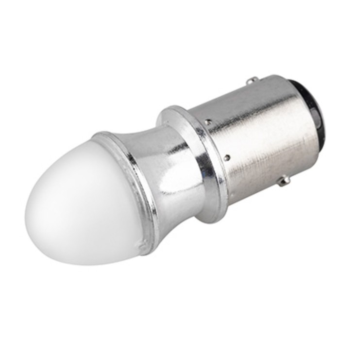 Лампа светодиодная Skyway S25 (P21/5W), 12 В, 9 SMD диода, BAY15d, 2-конт, белая - Фото 1